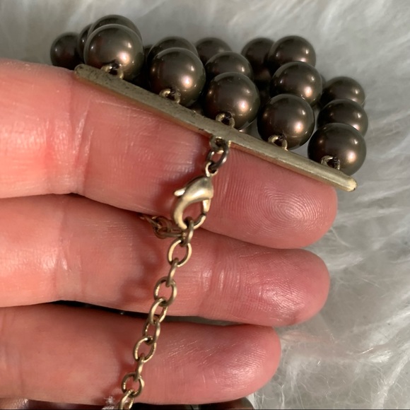 Multi-strand brown pearl bracelet NEW No tags One Size beaded - Picture 6 of 8